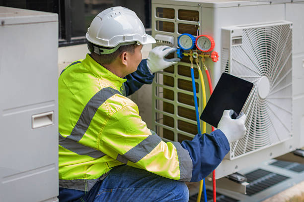 Professional Hvac Maintenance technician working in Taunton, MA